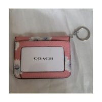 New 코치 Boxed Snap ID Card Wallet with Daisy Print in Bubblegum Multi 595832 C3646G