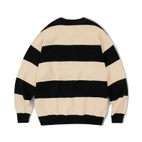 FILLUMINATE 스트라이프 라운드 니트블랙 Stripe Round KnitBlack