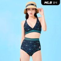 MLB 다이아 모노그램 전판패턴 비키니 세트 NY 205344