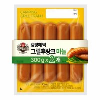 백설 캠핑에딱그릴후랑크마늘맛 소풍도시락 아이반찬 캠핑메뉴 혼맥 맥주안주 문어소시지 300g 2개