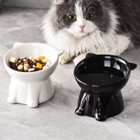 고양이밥그릇 세라믹 식기 급체방지 물그릇 애견 도자기