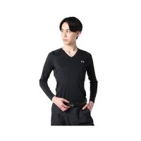 언더 138085 골프셔츠 Under Armour 남성용 골프 베이스 레이어 UA HeatGear 핏 긴팔 V넥 헤더