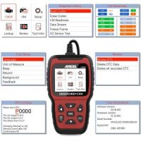 Ancel OBD2 스캐너 엔진 코드 리더 자동 도구 업데이트 AS500