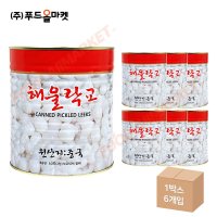 삼도식품 해울락교 3kg 캔 한박스 3kg x 6ea