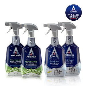 아스토니쉬 곰팡이 제거제 2개 + 배스룸 클리너 2개 [750ml] TV상품