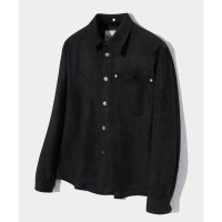 세터 펀치드 로고 스웨이드 셔츠 파이럿 Satur Punched Logo Suede Shirts Pirate 14450 SA23SS