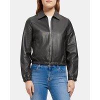 띠어리 가죽 밤버 재킷 Bomber Jacket in Leather