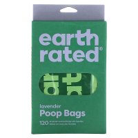 Earth Rated Dog Poop Bags With Handle Lavender 120 Handle Bags