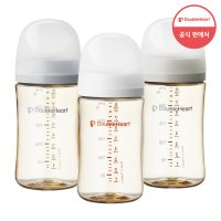 [더블하트] [더블하트] 3세대 240ml 베이직 트윈팩 (젖병2개 / 노꼭지)