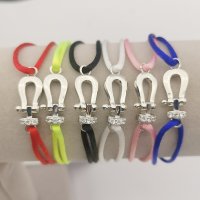 고품질 말굽 팔찌 조절가능 로프 팔찌 여성용 럭키 팔찌 Menottes Bijoux Corde Bracelet