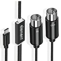 전자 오르간 컴퓨터용 표시등 MIDI to USB C 타입 케이블 USB MIDI 컨버터