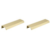 베슬라그 Beslag 손잡이 Profile Handle Side Brushed Brass 2P