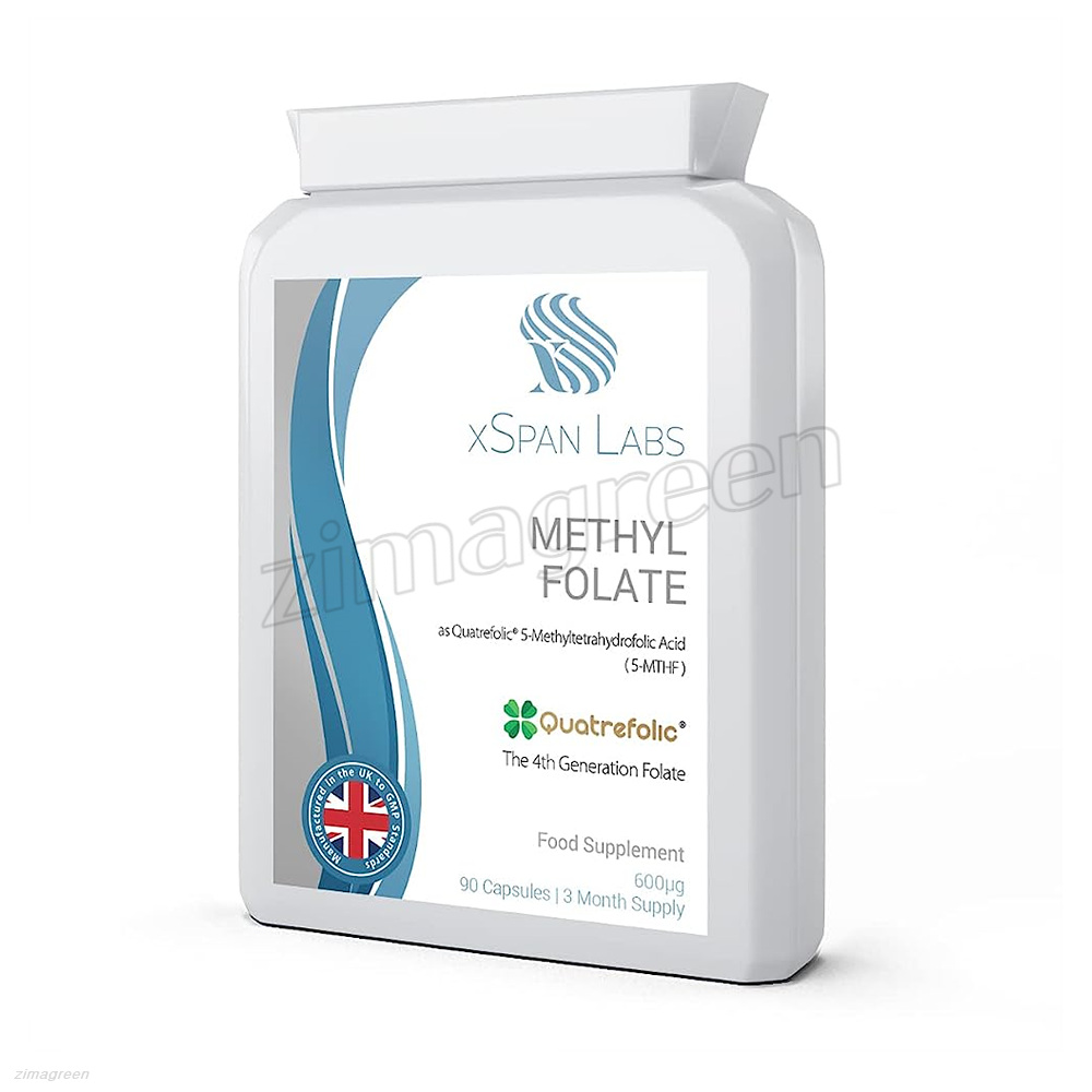 엑스스팬 Methyl Folate 600µg 메틸<b>엽산</b> <b>엽산</b> 영국산 3개월분 90캡슐