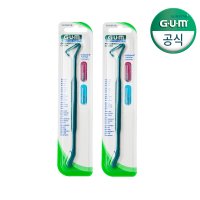 GUM 검 손잡이 항균 치과 치간칫솔 핸들 605