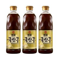 샘표 국산콩 간장 860mlx3병 맛있는 한식 재래식 전통 양조 고급 진간장