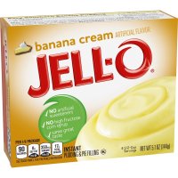 젤로 바나나크림 인스턴트 푸딩 Jell-O Banana Cream Instant Pudding Mix 144g 6팩