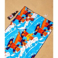 WIGGLE WIGGLE 비치타월 S3 - Surfing Bear Beach Towel - Surfing Bear