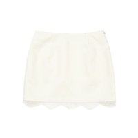 YOUHEE LACE SATIN MINI SKIRT