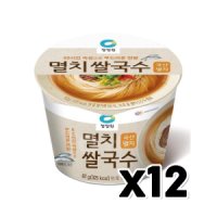 대상 청정원 청정원 멸치쌀국수컵 즉석용기면 92g x 12개