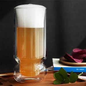 까사무띠 더블월 롱고 이중유리컵 300ml 2P 세트 TV상품