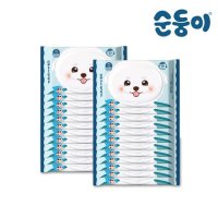 순둥이와댕댕이 강아지물티슈 휴대 캡형 16매 24팩/cDG-com