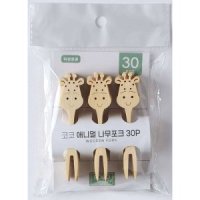 코코 애니멀 다회용 나무포크30p 경산점