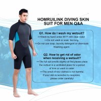 Homruilink 남성용 잠수복 반바지 잠수복 네오프렌 보온 수영복 정품보장