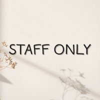 STAFF ONLY 관계자외 출입금지 스태프온리 손글씨 통제구역 사인물