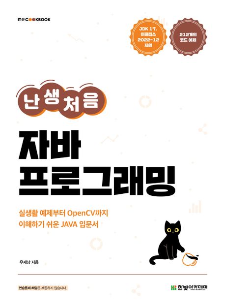 난생처음 자바 프로그래밍 (실생활 예제부터 OpenCV까지 이해하기 쉬운 JAVA 입문서)