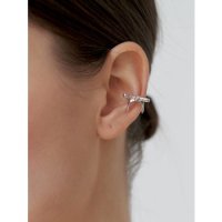 리엔느와르 Romance Mini Ribbon Earcuff