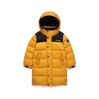 NATIONAL GEOGRAPHIC KIDS 바이슨 RDS LONG DUCK 다운자켓 MUSTARD N194KDW180