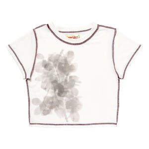 돈애스크마이플랜 Damp Leaf Stitch Crop Top