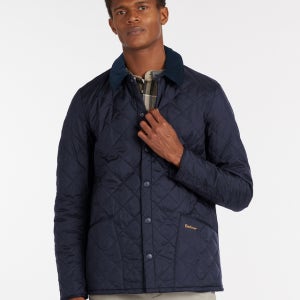 [바버] 남성 네이비 리데스데일 퀼팅 자켓