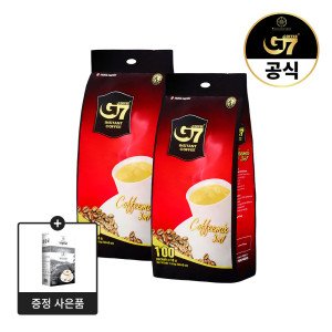 G7 베트남 3in1 믹스커피 16g x 100개입 x 2개 (200개입)  + 레전드 카푸치노 코코넛 12개입 증정