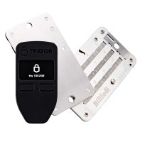 Trezor One Billfodl 암호화폐 하드웨어 지갑 스틸 지갑 콜드 시드 보관 2 아이템 - Billfodl