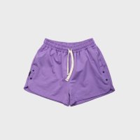 SNAP BUTTON SHORTS PANTS - VIOLET