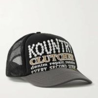 캐피탈 KOUNTRY 펄 CLUTCHER 프린트 트윌 메쉬 트러커 모자 EK-1377 B0080391920