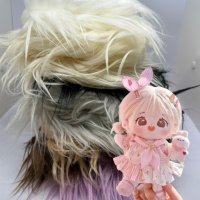 달콩레나 솜인형 모헤어 인형 머리카락 9cm 긴머리 원단 소분  C5(라이브트라운)