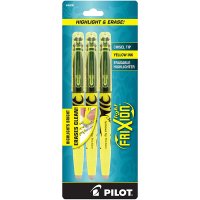 PILOT FriXion Light 지울 수 형광펜 끌 포인트 3팩 옐로 정품보장