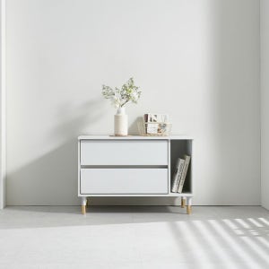 [롯데백화점] 미아트 미우드 메리스 800 2단 거실장 LE1214526626