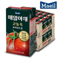 매일 야채 고농축 토마토의 힘 라이코펜 함유 주스 125mlX24팩/전참시토마토주스