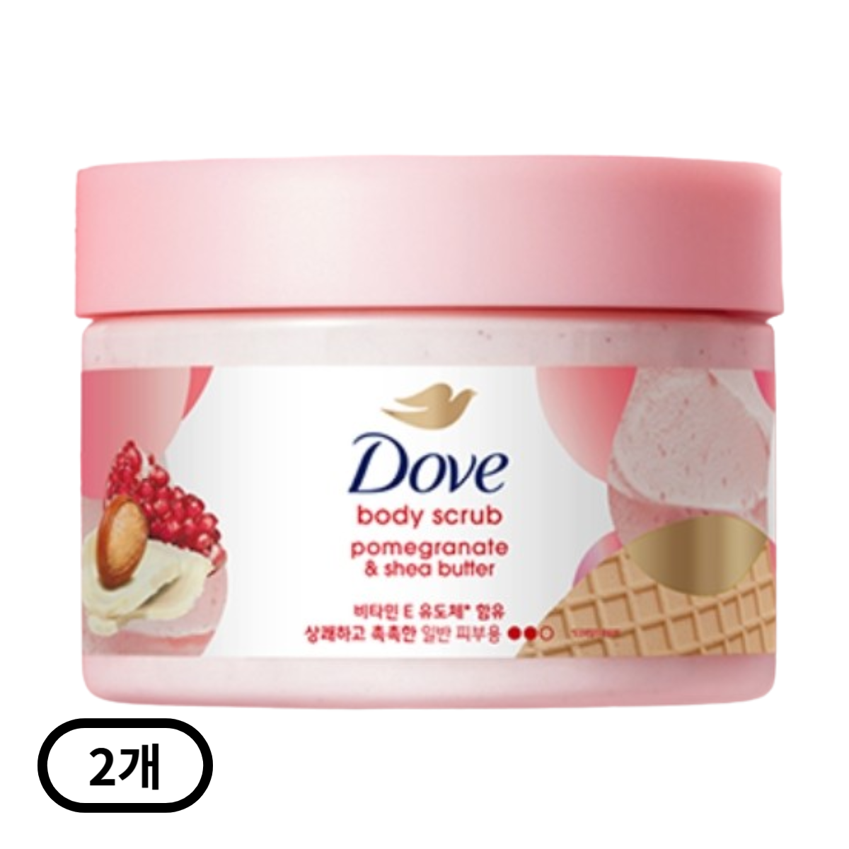 도브 바디스크럽 <b>포메그라네이트</b> 시드 앤드 시어버터  298g  2개