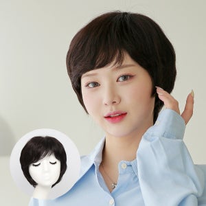 [W1047] 스텔라 숏컷스타일 인모 통가발