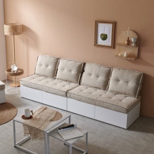 비앙스 캐리클래식 패브릭 2인 수납소파 1200