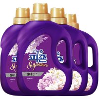 피죤 리치퍼퓸 시그니처 섬유유연제 미스틱레인 본품  4L  4개