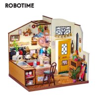 Robotime Rolife DIY 인형 가정 미니어처 나무 키트 어린이용 3D 플라스틱 퍼즐