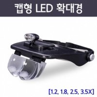 헤드마운트 LED 확대경 정밀작업 검사 돋보기 실험