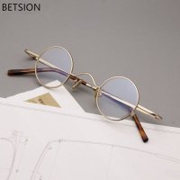 BETSION-초소형 안경테 여성 남성용 레트로 독서용 거울 안경