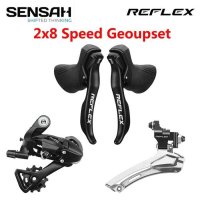 SENSAH REFLEX 도로 자전거 시프터 2x8 속도 후방 변속기 전방 소라 티아그라 클라리스 센사 그룹 세트