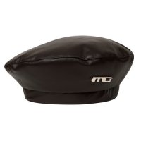 마리떼프랑소와저버 마리떼 METALLIC MG LOGO LEATHER BERET 1MG23SHG109